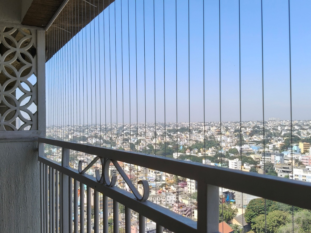 Modern Balcony Invisible Grill