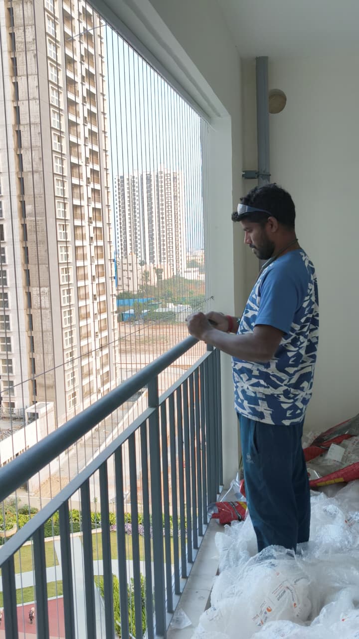 Apartment Balcony Invisible Grill