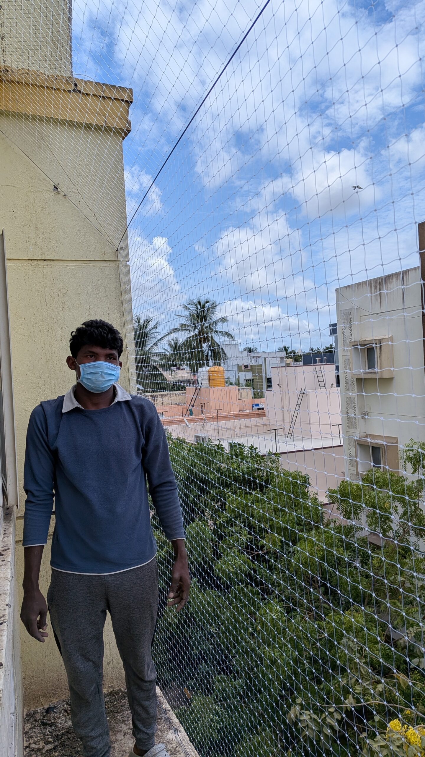 Balcony Bird Net Installation Medavakkam Chennai