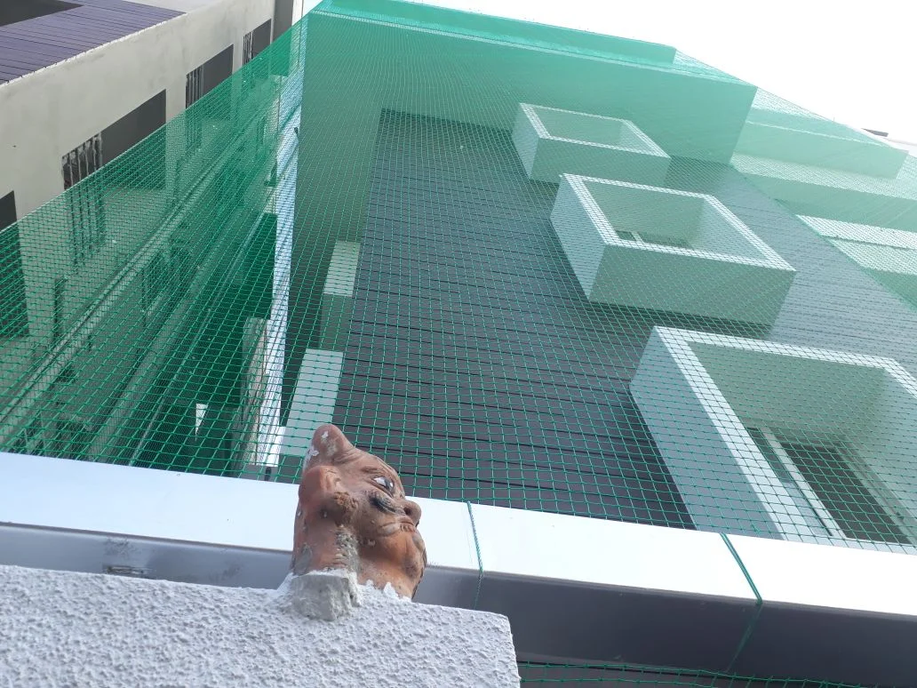 Apartment balcony bird nets