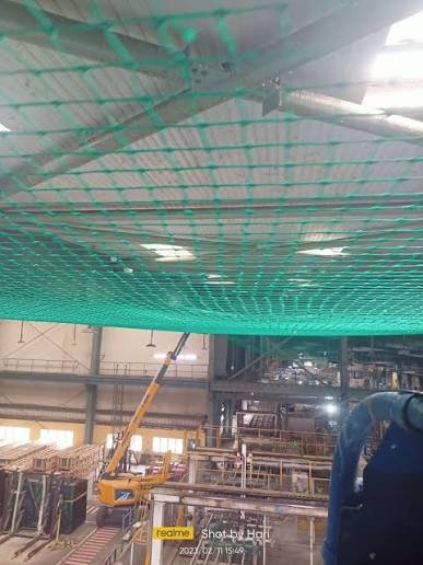 Industrial building bird nets
